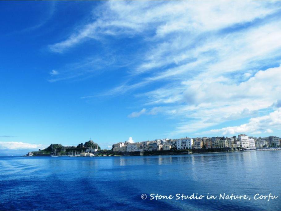 Stone Studio In Nature With View To Corfu Town! Evropouloi Εξωτερικό φωτογραφία