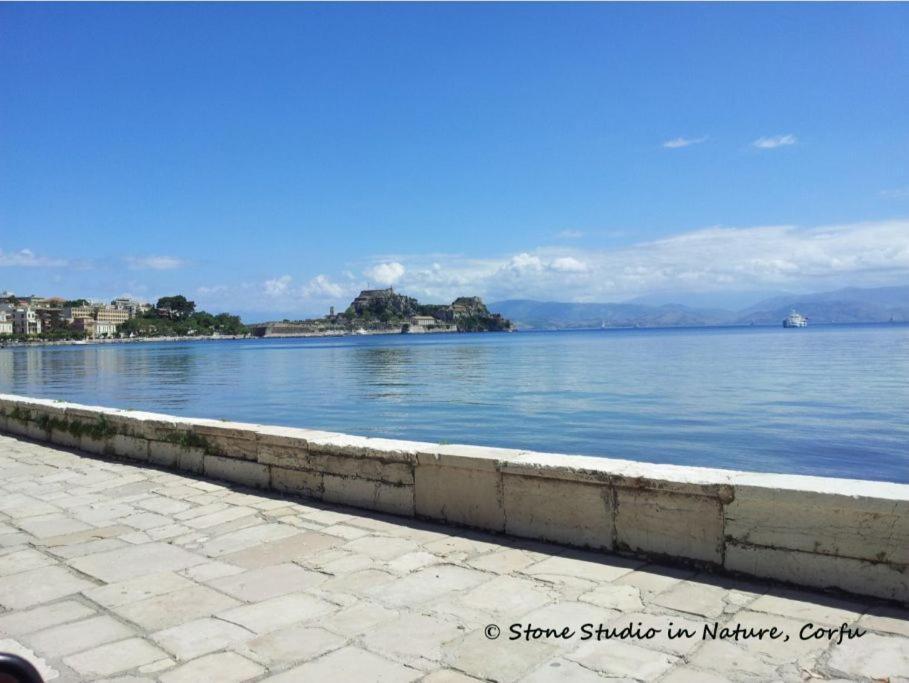 Stone Studio In Nature With View To Corfu Town! Evropouloi Εξωτερικό φωτογραφία