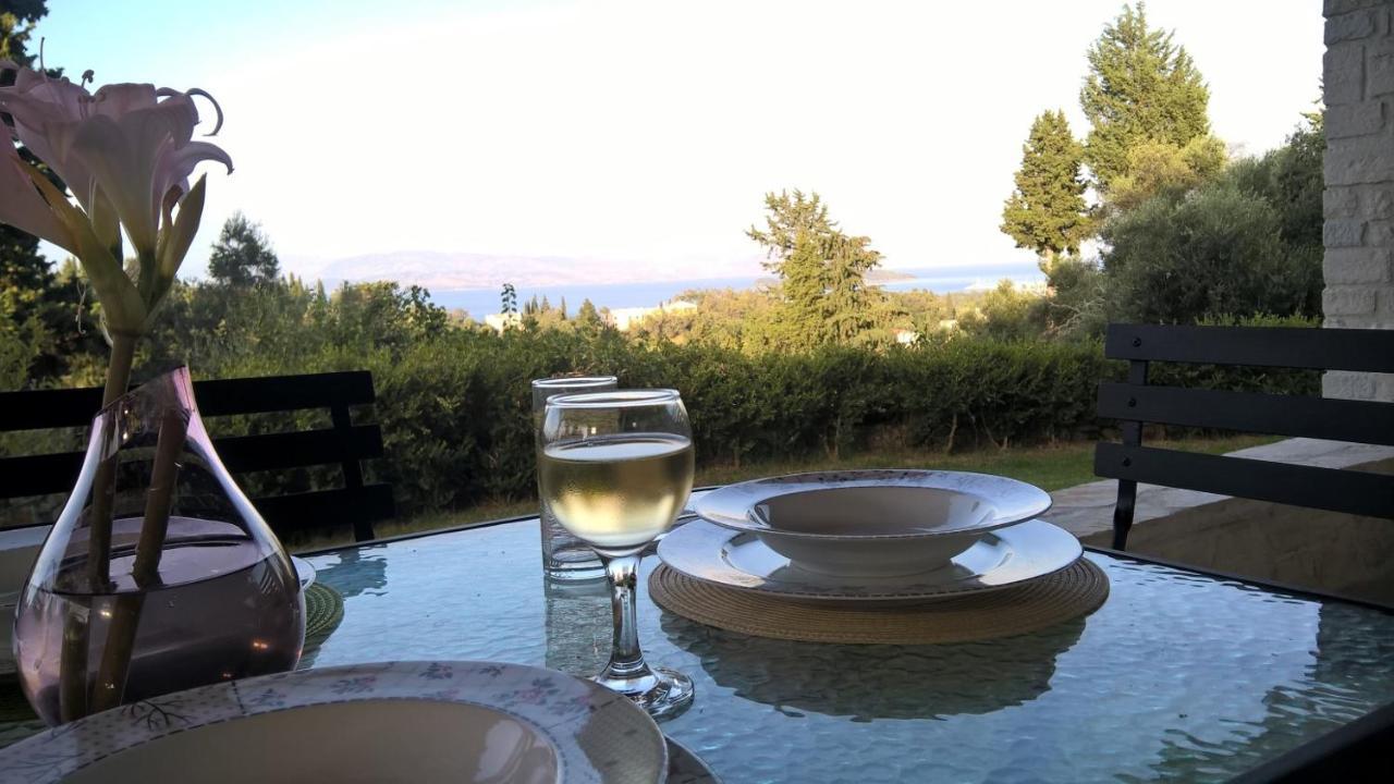 Stone Studio In Nature With View To Corfu Town! Evropouloi Εξωτερικό φωτογραφία