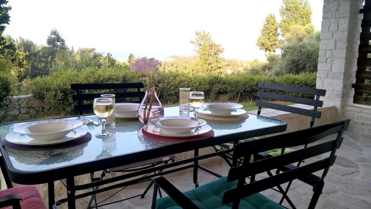 Stone Studio In Nature With View To Corfu Town! Evropouloi Εξωτερικό φωτογραφία